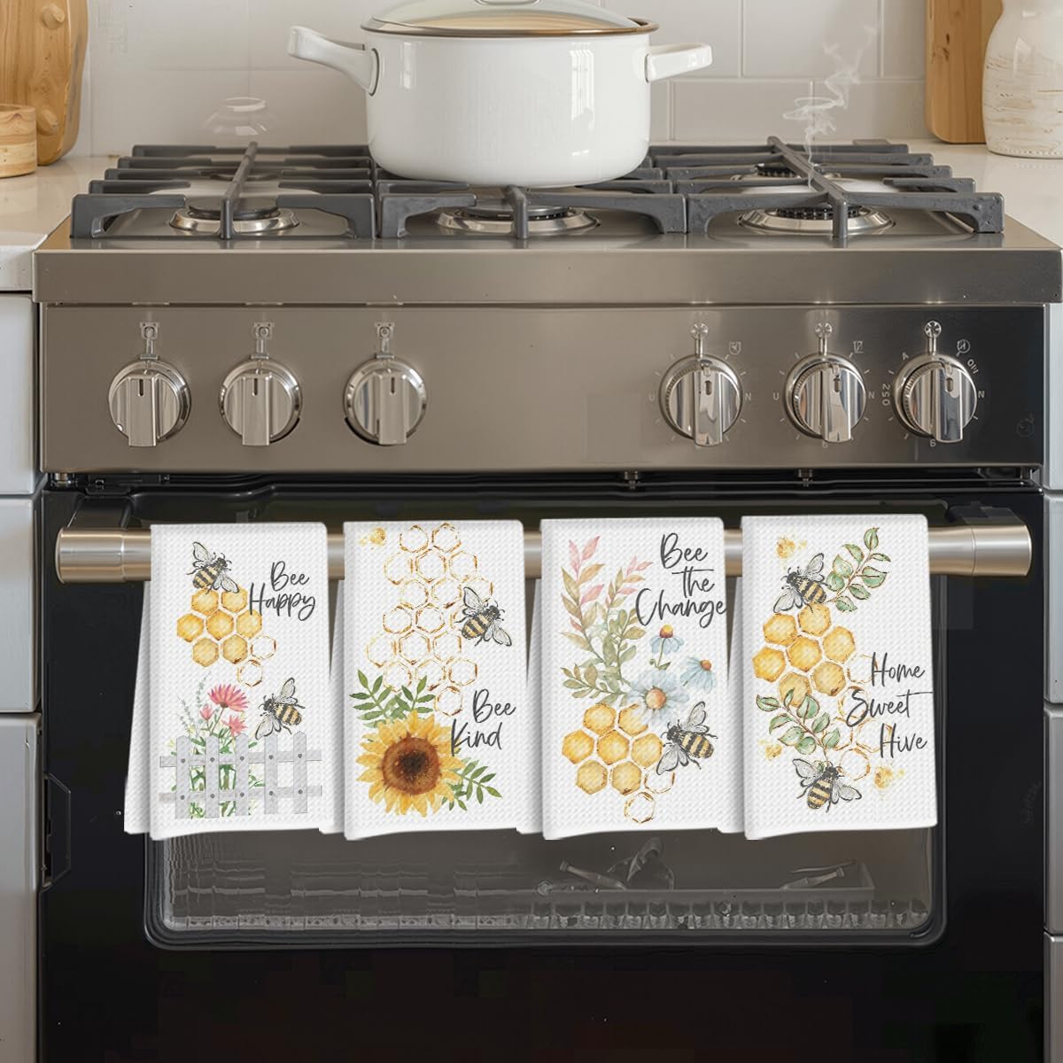 Bee Happy Dish Towel